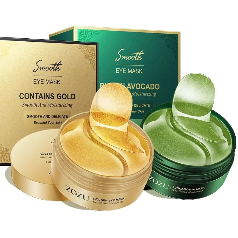 Collagen Under Eye Patches - 60 Stück goldene Kollagen-Avocado-feuchtigkeitsspendende Augenmaske, feuchtigkeitsspendend,