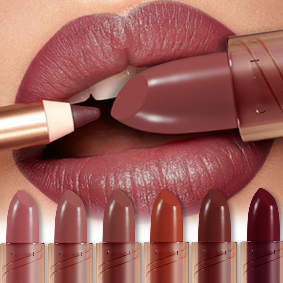 Matte Velvet Lip Tint Long Lasting - 14-farbiger matter Lippenstift, lichtecht, langanhaltendes Samt-Finish,