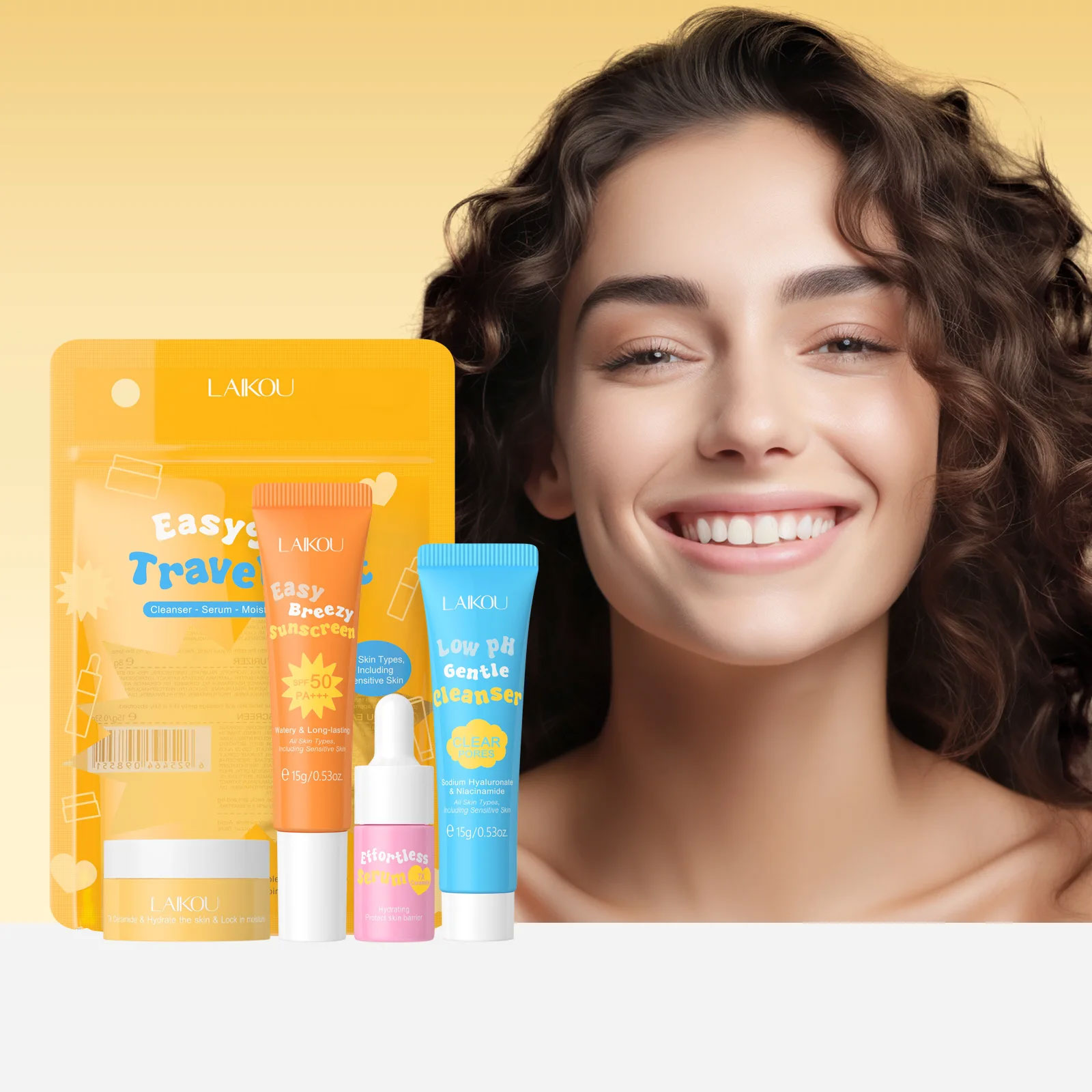 4PCS Laikou Ceramide Reiseanzu – Hyaluronic Acid Facial Serum Bewertung und Preis