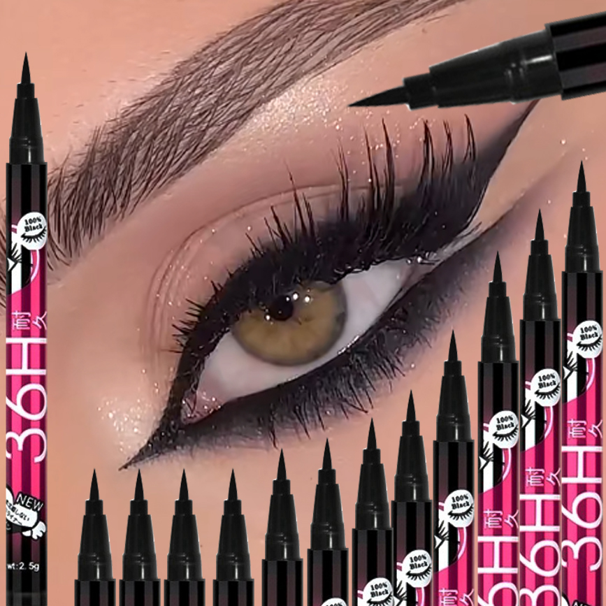 1/5/12 Stück Schwarzes Flüssig – Waterproof Liquid Eyeliner Pen Bewertung und Preis