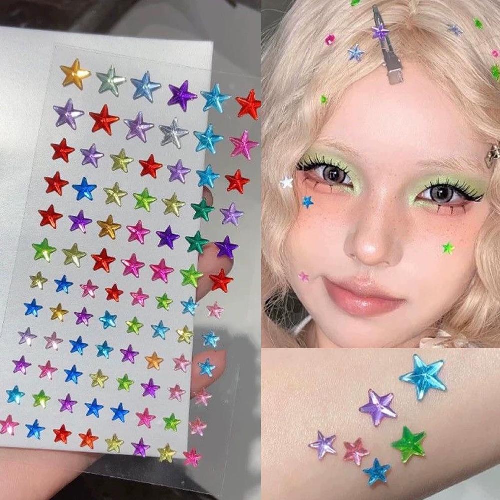Selbstklebende Gesichts-Rhines – Makeup Bewertung und Preis
