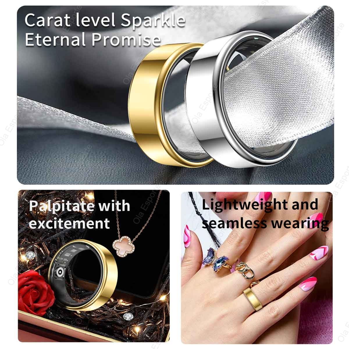 Titan-Legierung Smart Ring, Ge – Health Monitors Bewertung und Preis